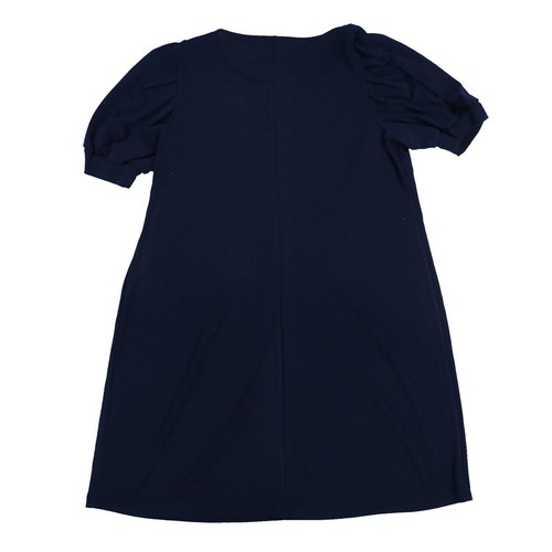 MSK Womens Plus Size Dress Puff-Sleeve Crewneck Party Cocktail Navy 2X New - Zdjęcie 2 z 2