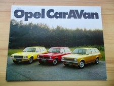 Brochure Opel Caravan Rekord D Kadett C Ascona Size A4 German 974 124s 1603 Brochure Opel Caravan Rekord D Kadett C Ascona Size A4 German 974 124s 1603