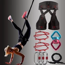 Natural Latex Resistance Bands Set - 3-Level for Suspension Trainer for Home ...