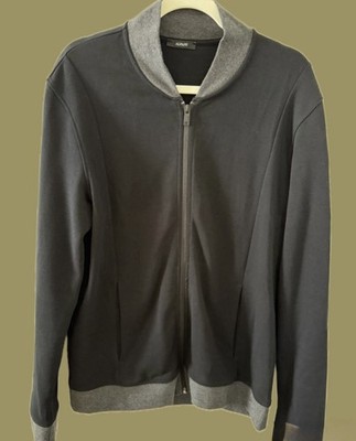 ALFANI BLACK and GRAY ZIP-UP MEN'SJACKET SIZE M