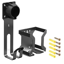 Electric Vehicle J1772 Charger Holder Wall Mount Kit Cable Organizer Nozzle Hols