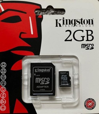 Kingston 2GB Micro SD Karte Retail Card Neu Versiegelt