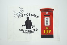 Ian Poulter Signed Golf Pin Flag | The Postman Postbox Edition AFTAL COA