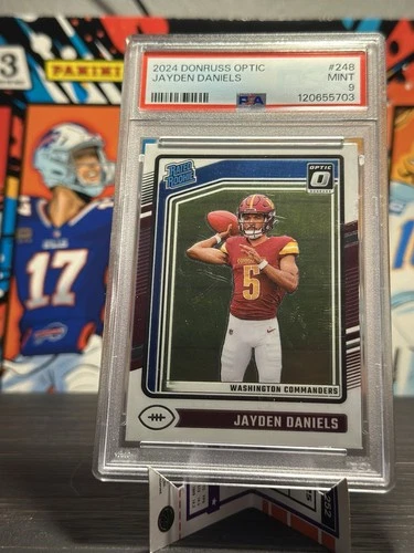Jayden Daniels Rated Rookie Holo Optic SLAB PSA 9