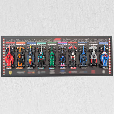 Lego F1 Panoramarahmen & Display 97x35 cm - Speed Champions - Audi Version