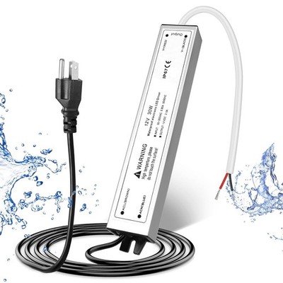 LED Power Supply 110V to DC 12V Voltage Converter Transformer Adapter Waterproof