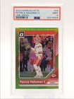 PATRICK MAHOMES II 2024 DONRUSS OPTIC LIME GREEN CHIEFS /50 PSA 9 Q3325