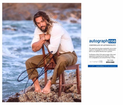 Jason Momoa Signed Photoshoot Photo AUTOGRAPH Signed 10x8” ACOA