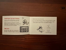 Game & Watch Nintendo Manhole Silver Series MANUAL retro classic toy game hobby