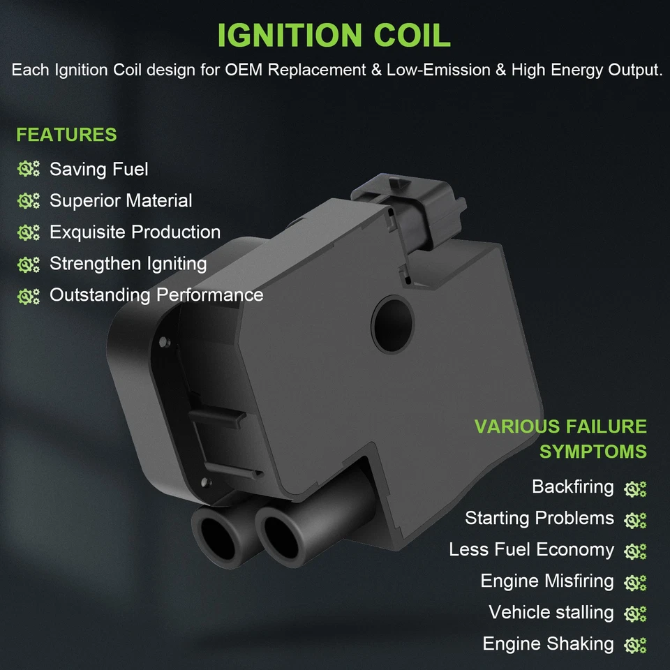 8 For 2009 2010 2011 Mercedes-Benz G55 AMG 5.4L V8 Ignition Coil - Image 3 of 4