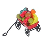 Doll House Mini Cart Tiny Wheel Barrow Model Wheelbarrow Dollhouse Decor