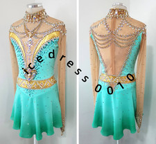 Ice Figure Skating Dress. Competition Gymnastics Ballet Custom Ice Dance Dress