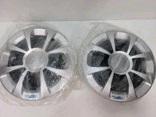 Aquatic AV 7.5” Marine Grade Sliver  Speakers With Co-Ax System Premium Sound