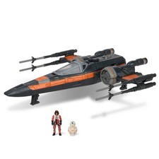 Star Wars Micro Galaxy Squadron Poe 5 inches Dameron's T-70 X-wing