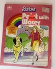 Vintage 1982 BARBIE Paint w/Water Little Golden Book Coloring Book-USED