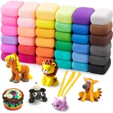 Air Dry Clay 36 Colors Modeling Clay for Kids DIY Molding Magic Clay Toy Gift...
