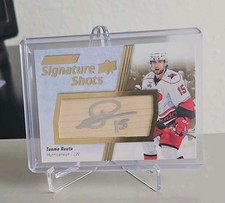 2025 Engrained Icons Hockey Signature Shots Tuomo Ruutu Carolina Hurricanes Auto