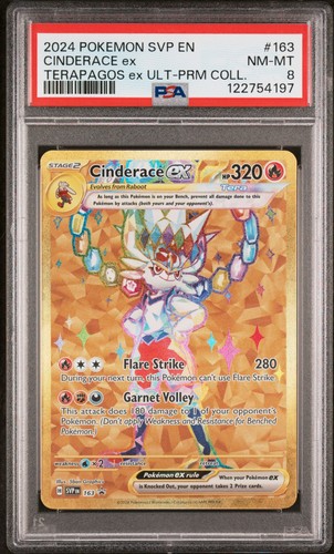 Cinderace ex graded PSA 8 for sale on eBay