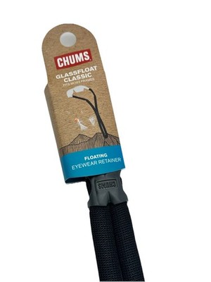 NEW Chums Glassfloat Classic Floating Eyewear Retainer Black Color