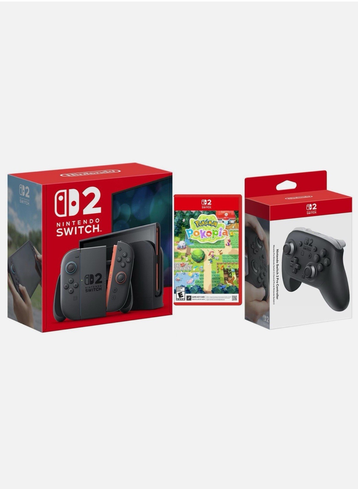 Nintendo Switch 2 Console Bundle Black amiibo Compatible Controller Pokémon Game
