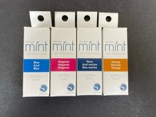 Lot of 4 Silhouette America Mint 0.17 fl oz Stamper Ink Blue Navy Magenta Orange