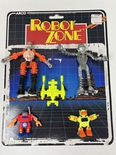 Vintage Arco Robot Zone Bendable Robot Toy Lot VTG, Sci-Fi, Space, 1980s