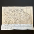 1898 Ordnance Survey Map 1 Inch To 1 Mile Sheet 54 Scarborough On Linen