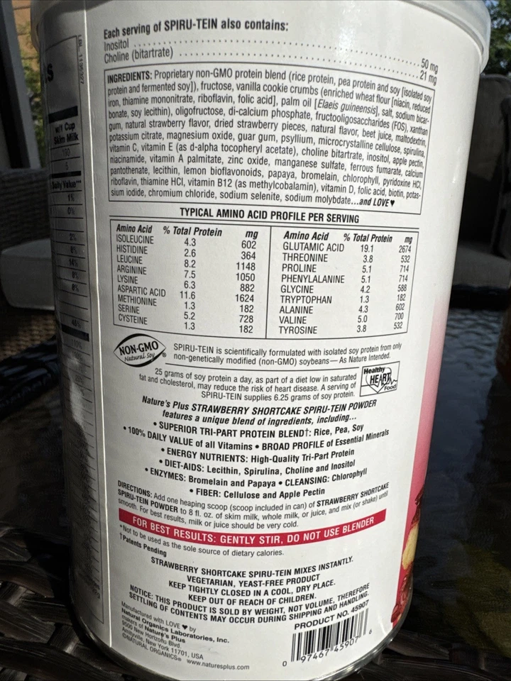 Nature’s Plus Spiru-tein Fresa Shortcake Energy Meal 2,05 libras x 3 paquetes Foto 3 de 4