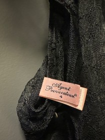Agent Provocateur ANNOUSHKA Slip L/4 NWT Black Orig. $1190 RARE! [A6]