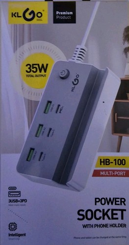 KLGO 35W 6Port USB 3.0 + PD Power Socket Hub