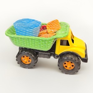 New Child Kids Dump Truck With Sand Beach Toys- Shovel Bucket Rake Toy Car