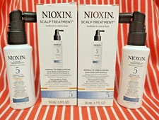Nioxin 5 SCALP TREATMENT Thinning Hair Loss CHEMICALLY TREATED 1.7oz x 2 = 3.4oz