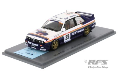 BMW M3 E30 Rothmans Rallye Rally Tour de Corse 1991 Bernardini 1:43 Spark 8489