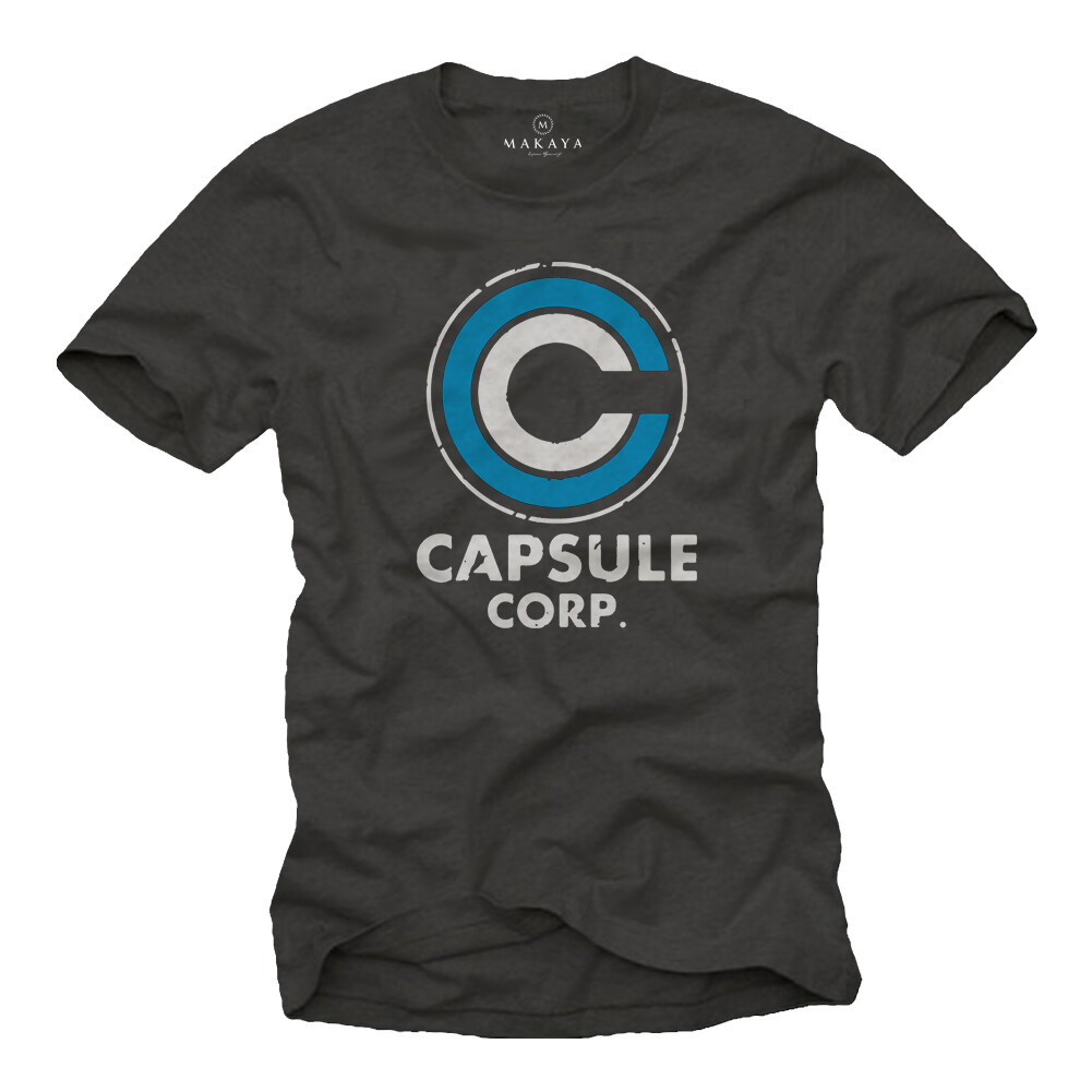 Camiseta Capsule Corp Hombre Chicos Hombre Dragón Regalos Roshi Goku Ball Nerd