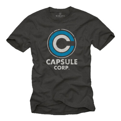 Capsule Corp T-Shirt Herren Jungs Männer Dragon Geschenke Roshi Goku Ball Nerd