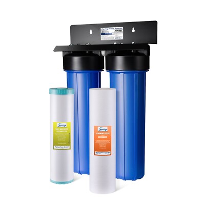 iSpring WGB22B-KS 2-Stage Whole House Water Filtration System