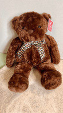 FAO Schwarz Dark Brown Vintage Fifth Avenue Plush Teddy Bear Size Medium NWT