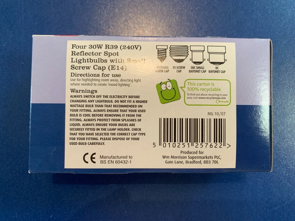 4X Reflektorlampe R39 Reflektor 30W E14 Glühlampe für zb Lavalampe 240V DIMMBAR - Bild 4 von 4