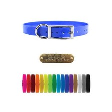3/4" Solid Premium Glow Tuff D Ring Dog Collar