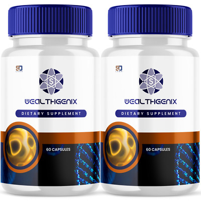 Wealthgenix Supports Cognitive Health, Wellness and Enhances Memory (2 Pack)