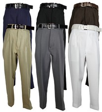 Boys Dress Pants 2525- Flat Front Slacks New With Belt Many Colors Sizes 4 to 20
