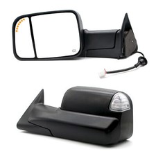 Tow Mirrors Fit 1998-2001 Dodge Ram 1500 2500 3500 Power Heated Signal