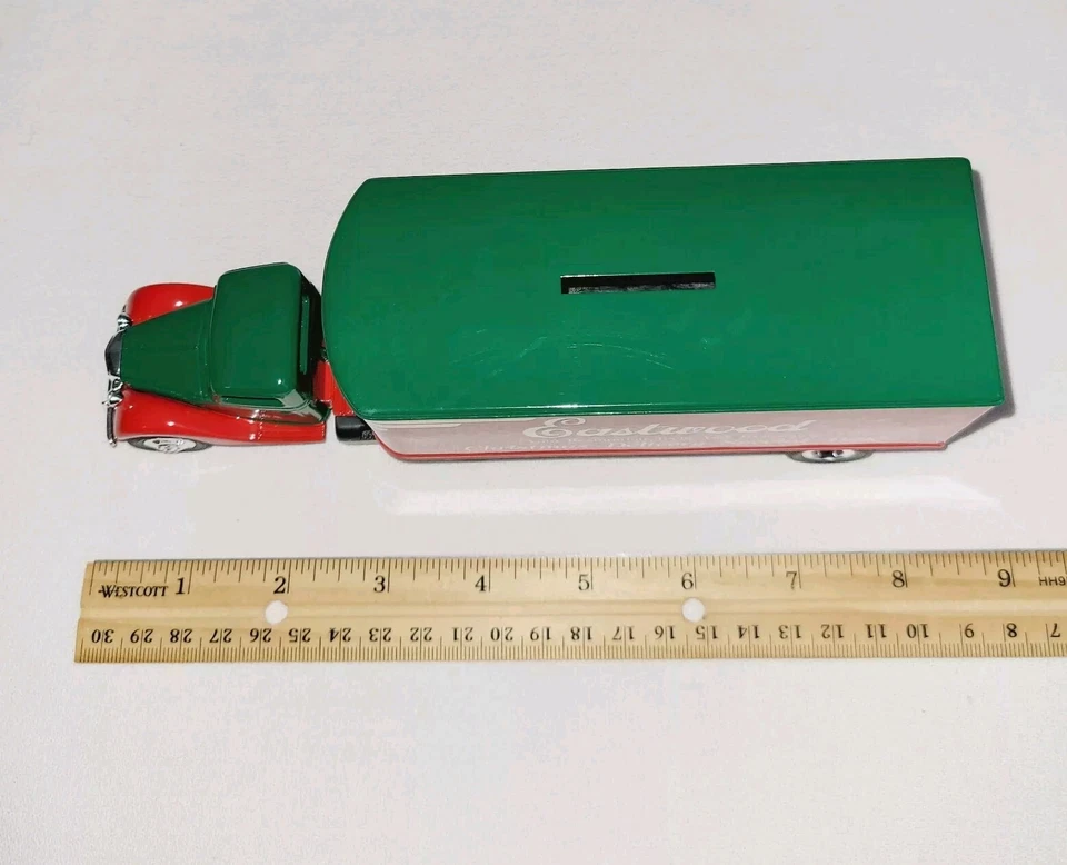 ERTL Eastwood 1937 Ford Christmas Delivery Special 1990 bank with key & box - Image 2 of 4