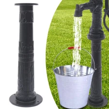 Pitcher Pump Base,hand Water Pump Stand Cast Iron Press Suction For Yard Garden