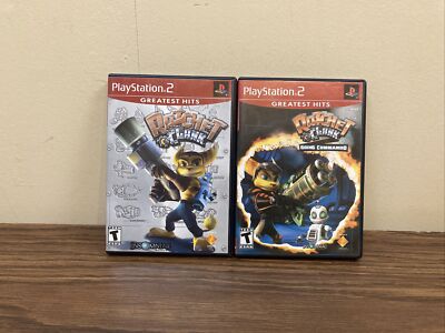 PlayStation 2 Games Lot Of 2 Ratchet And Clank Going Commando Ratchet And Clank