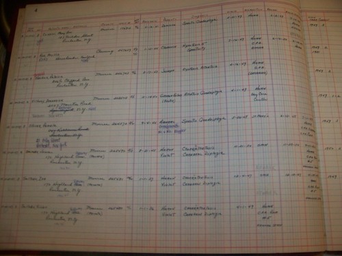 Libro de contabilidad de cirugía de clínica médica de Rochester Nueva York 1949-61 Harwood Wingate - Imagen 5 de 12