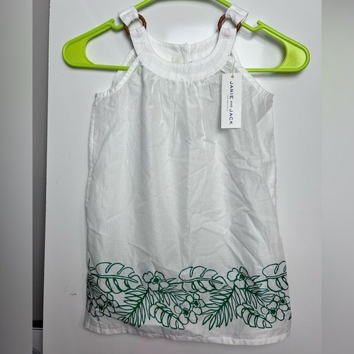 Janie and Jack Palm border cover up dress sz 5 nwt
