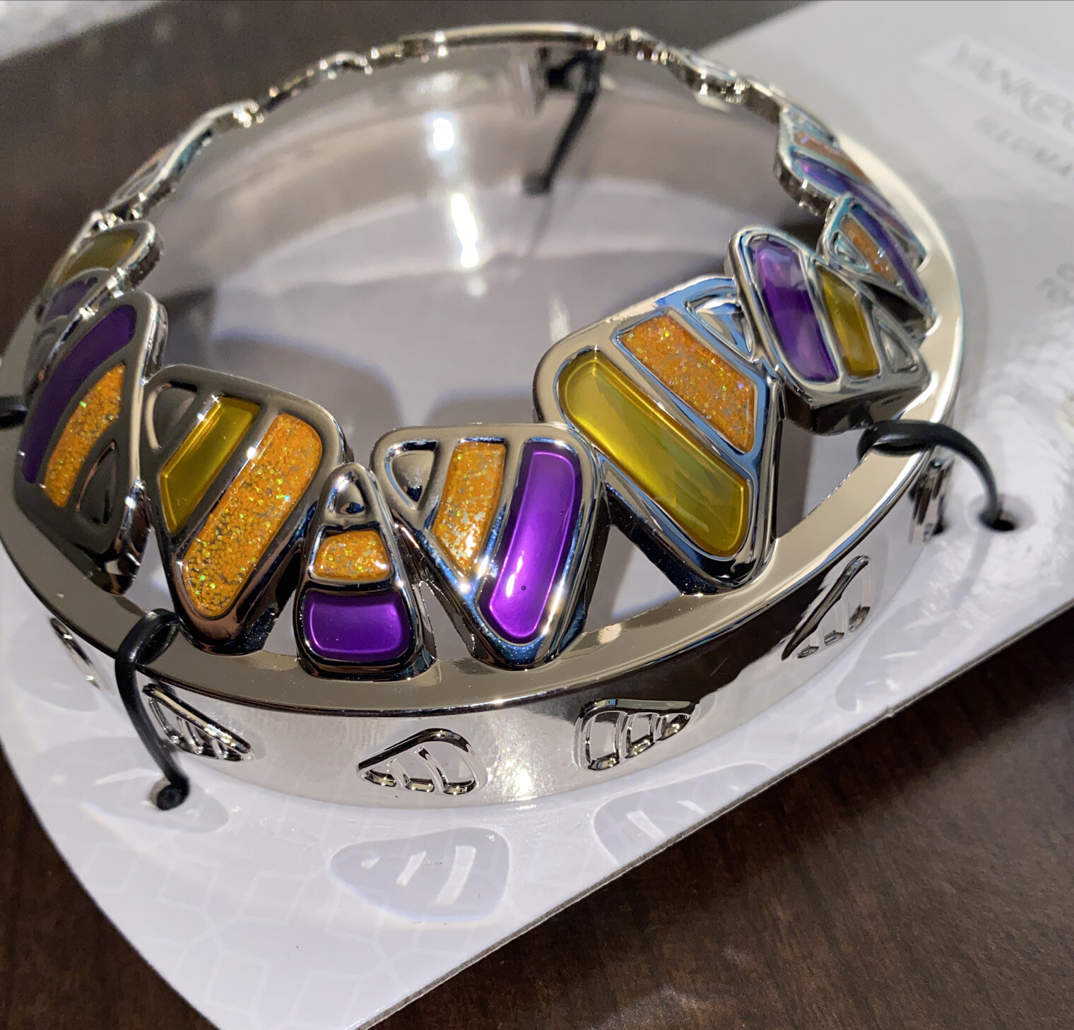 YANKEE CANDLE SWEET TREATS CANDY CORN ILLUMA LID TOPPER HALLOWEEN NEW Seduction