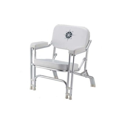GEN 3 Padded Aluminum Deck Chair w/ Compass Logo | 1-BC-26