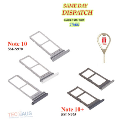 Sim Karten Halter Card Tray Slot Fach Ersatz für Samsung Galaxy Note 10 / 10+ 